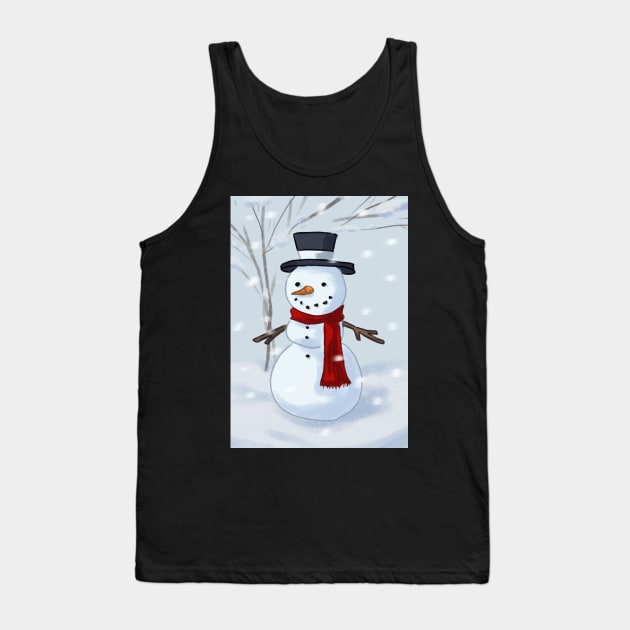 Snowman In the Snow Tank Top by PreeTee 